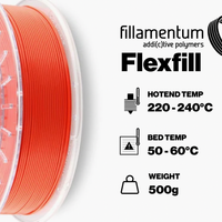 Fillamentum Sky Blue Flexfill TPU 92A Filament - 2.85mm (0.5kg)