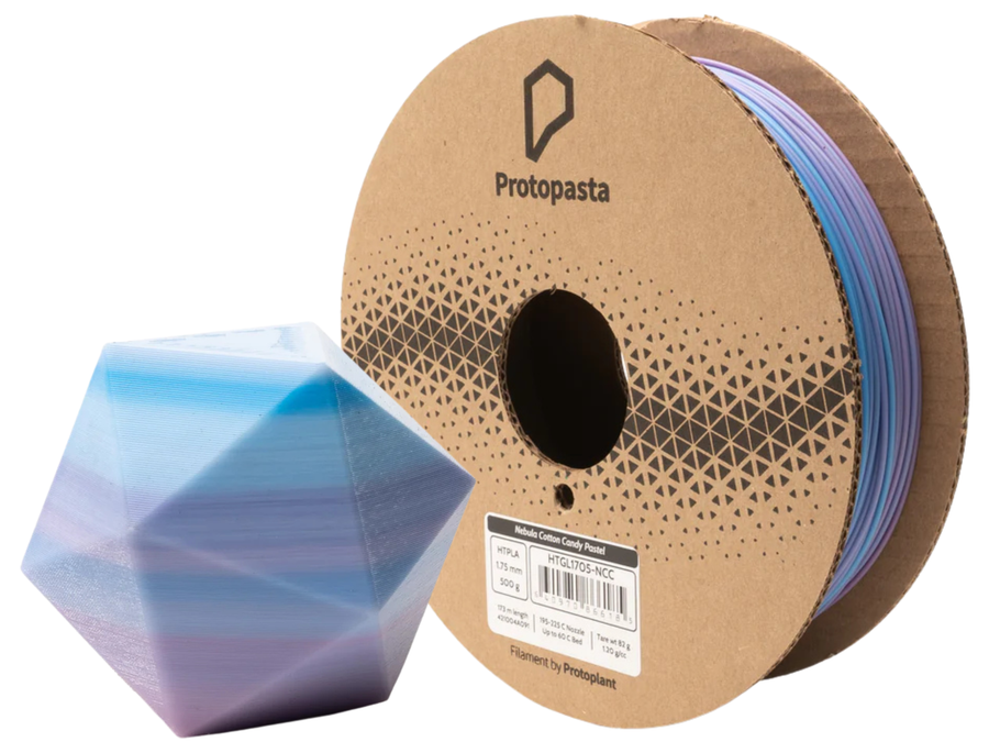 Protopasta Nebula Cotton Candy Pastel Multicolor HTPLA Filament - 1.75mm (0.5kg)