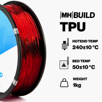Gray MH Build Series TPU Flexible Filament - 1.75mm (1kg)