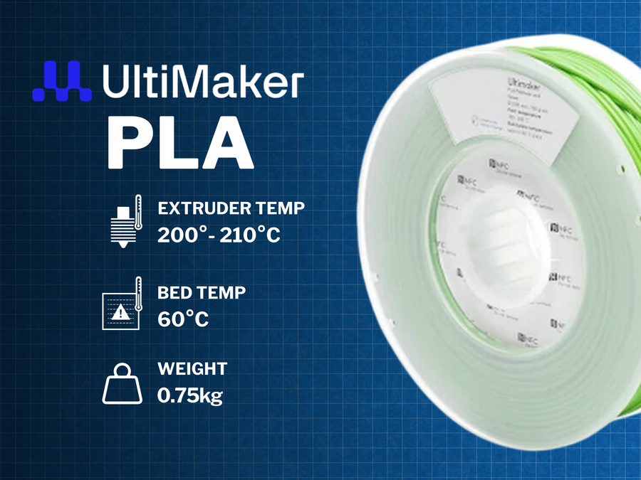 UltiMaker Yellow PLA Filament - 2.85mm (0.75kg)