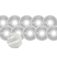 Bambu Lab White Silk+ PLA Filament Pack of 10 - 1.75mm (1kg)