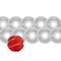 Bambu Lab Candy Red Silk+ PLA Filament Pack of 10 - 1.75mm (1kg)