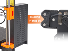 Prusa i3 MK3S/+ to MK3.5S Upgrade Kit - Black PSU - 2+1 Screws (Power Cable Soldered)