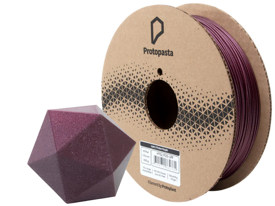 Protopasta Empire Strikes Black Silver Glitter HTPLA Filament - 1.75mm (0.5kg)