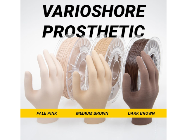ColorFabb varioShore Prosthetic TPU Filament - 1.75mm (2kg) Pale Pink