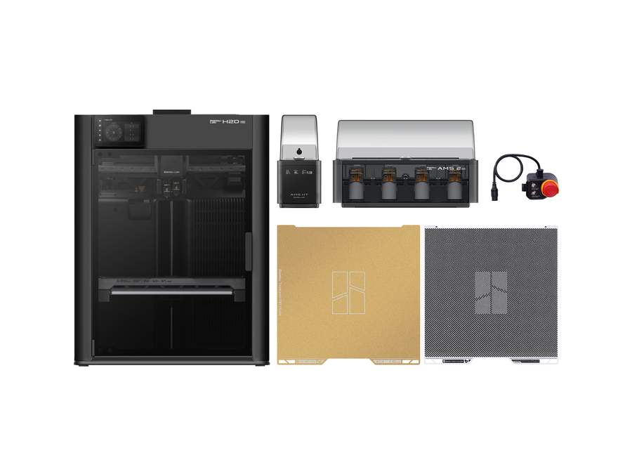 Bambu Lab H2D Pro 3D Printer Filament Sampler Bundle - 2 Year Extended Warranty