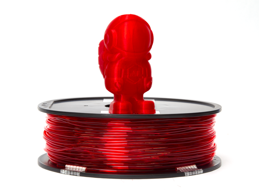 Translucent Red MH Build Series TPU Flexible Filament - 1.75mm (1kg)