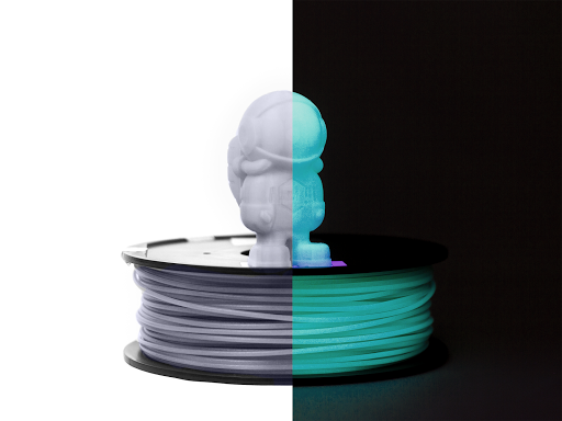 Blue Glow in the Dark MH Build Series ABS Filament - 1.75mm (1kg)