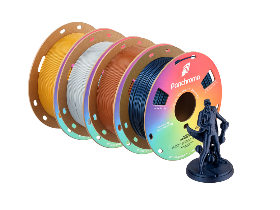 PolyMaker Panchroma Metallic Gold PLA Filament - 1.75mm (1kg)