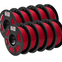 ThriftyMake Red PLA+ Filament 10 Pack - 1.75mm (1kg)