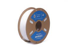 White MH Build Series PLA Filament - Cardboard Spool - 1.75mm (1kg)