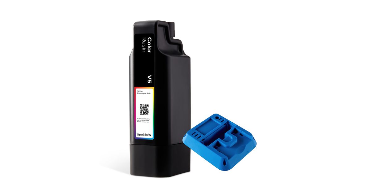 Formlabs Form 4 V5 Cobalt Blue Color Resin (1L) | MatterHackers