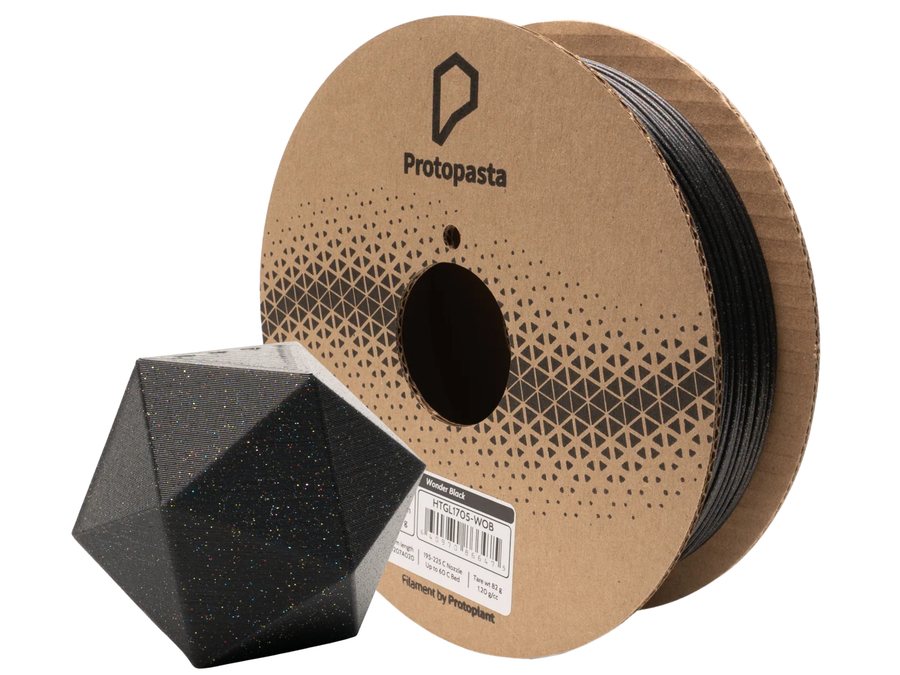 Protopasta Empire Strikes Black Silver Glitter HTPLA Filament - 1.75mm (0.5kg)
