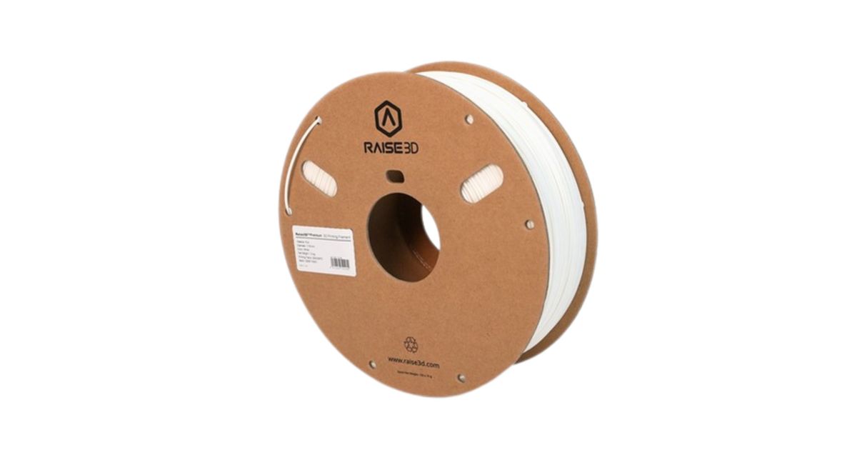 Raise3D White Premium PLA Filament - 1.75mm (1kg) | MatterHackers