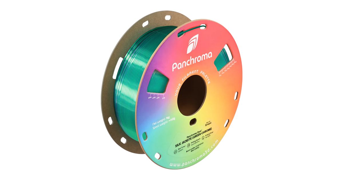 PolyMaker Panchroma Dual Silk Jadeite (Green-Chrome) PLA Filament - 1 ...