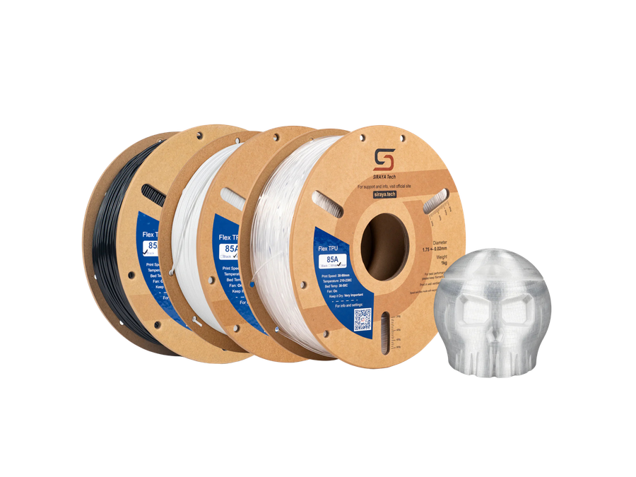 Siraya Tech Black Flex TPU 85A Filament - 1.75mm (1kg)