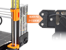 Prusa Original Prusa i3 MK3/S/+ to MK4S Upgrade Kit - Silver PSU - 2+1 Screws (Power Cable Soldered)