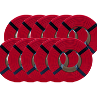 ThriftyMake Red ABS Filament Refill 10 Pack - 1.75mm (1kg)