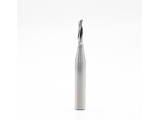 MatterHackers Single O Flute Upcut End Mill - 1/8 D x 1/2 CH x 1/4 SHK - Plastic Cutting