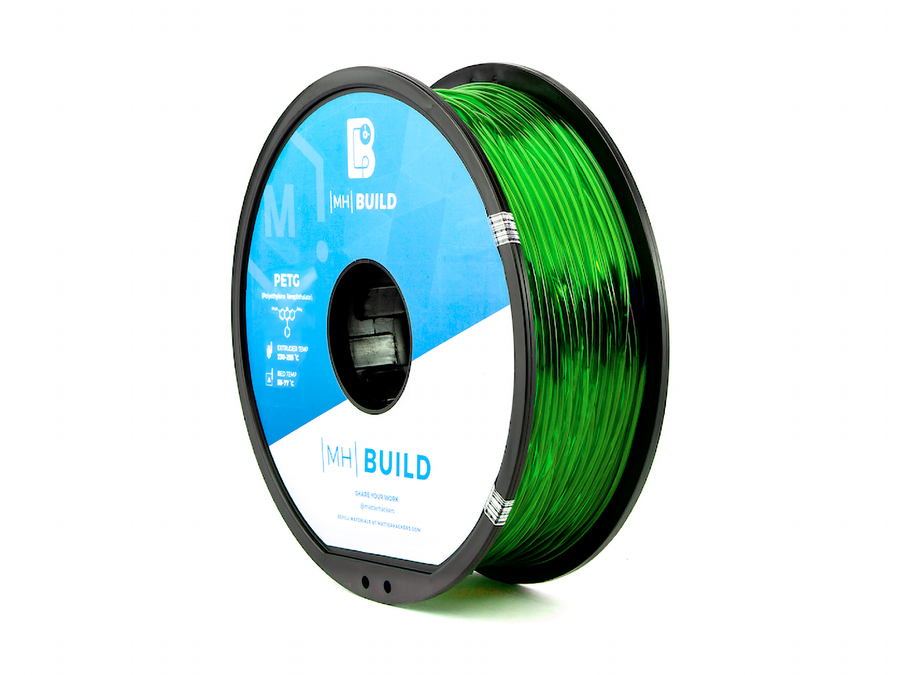 Translucent Green MH Build Series PETG Filament - 2.85mm (1kg)