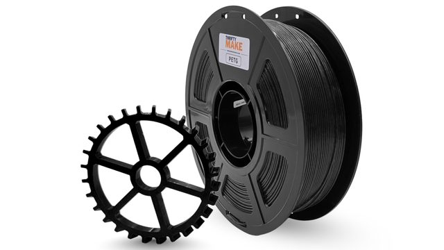 ThriftyMake Black PETG Filament Refill - 1.75mm (1kg) | MatterHackers