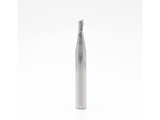 MatterHackers Single O Flute Upcut End Mill - 1/8 D x 1/4 CH x 1/4 SHK - Aluminum Cutting