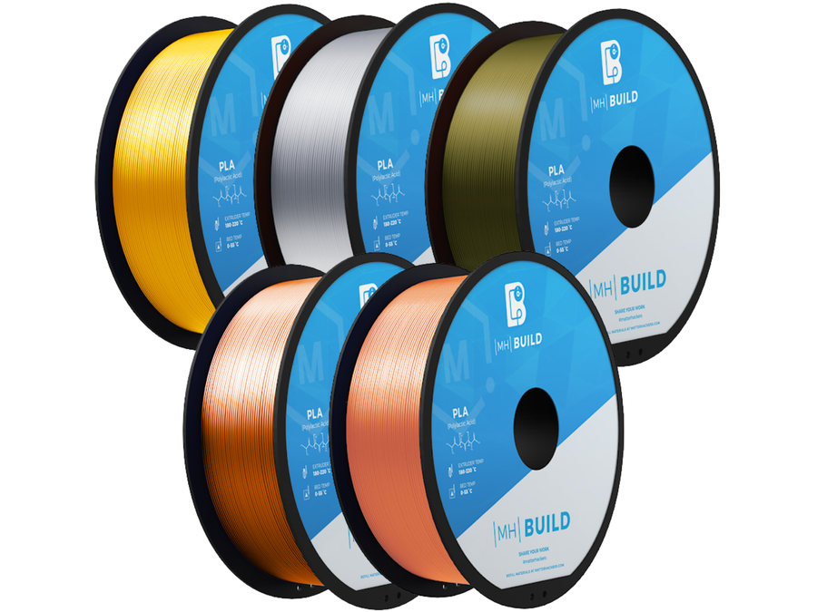 MH Build Series Bloom Pack Silky PLA Filament Bundle - 1.75mm