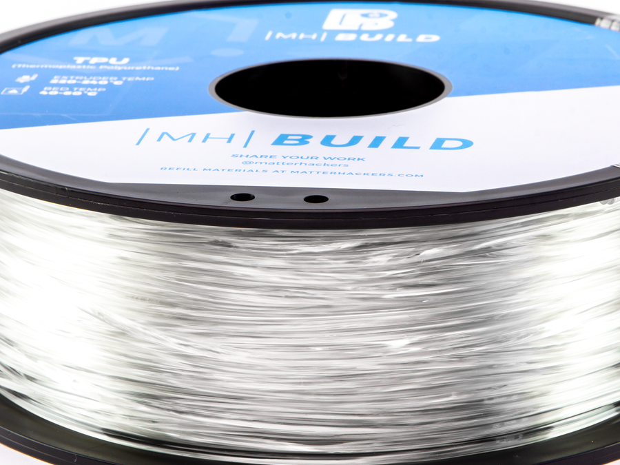 Clear MH Build Series TPU Flexible Filament - 2.85mm (1kg)
