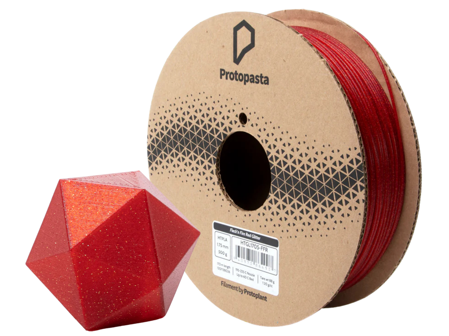 Protopasta Empire Strikes Black Silver Glitter HTPLA Filament - 1.75mm (0.5kg)