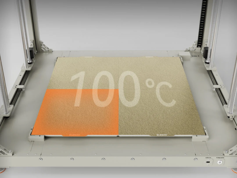 Elegoo OrangeStorm Giga High-Speed Large-Format 3D Printer Kit Starter Bundle