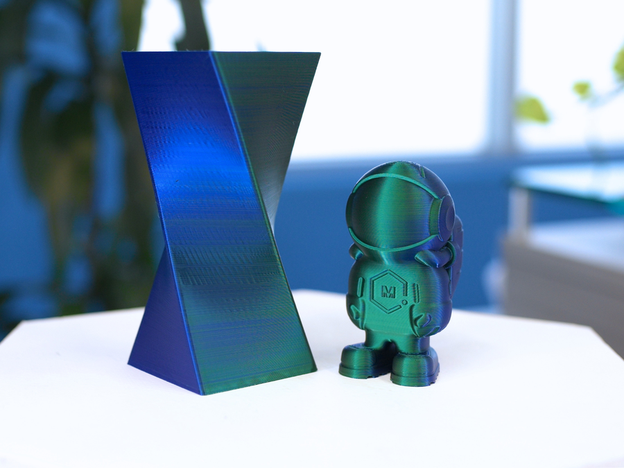 Blue Green Silky MH Build Series Magic PLA Filament - 1.75mm (1kg)