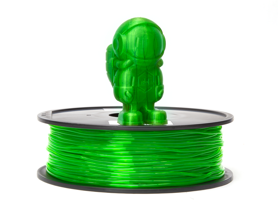 Translucent Green MH Build Series TPU Flexible Filament - 2.85mm (1kg)