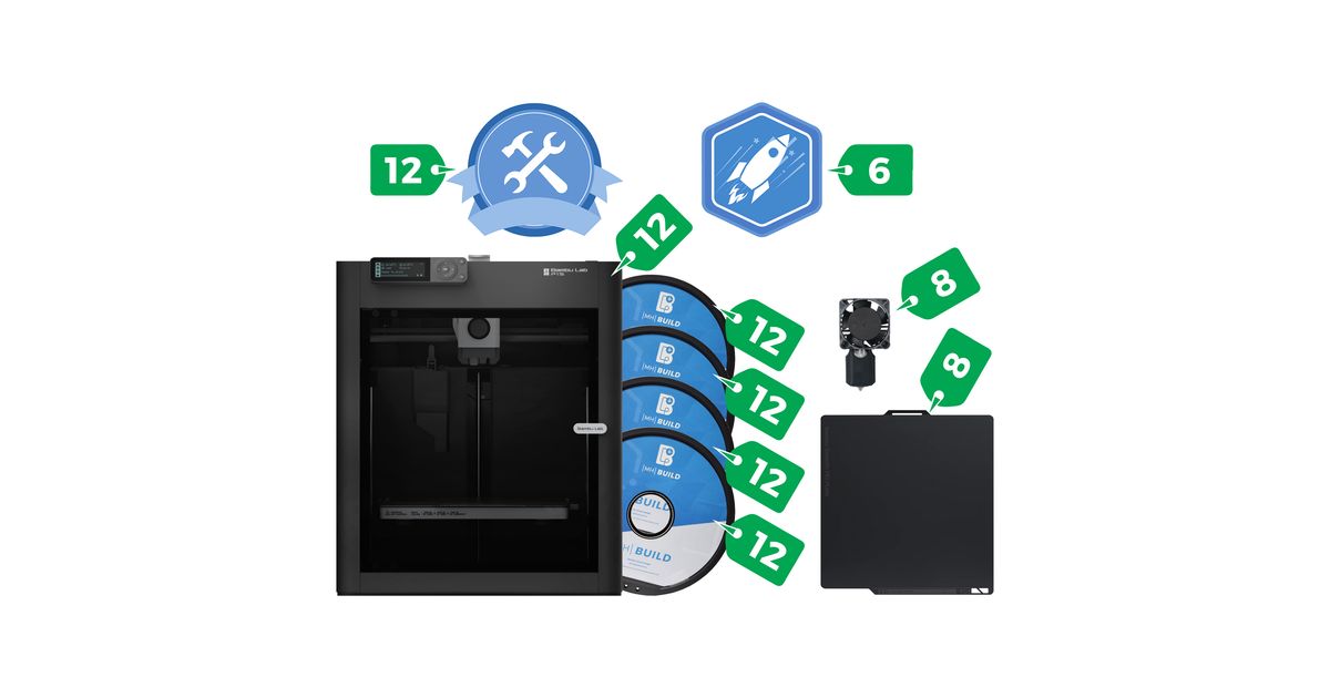 Bambu Lab P1S - Print Farm Bundle of 12 | MatterHackers