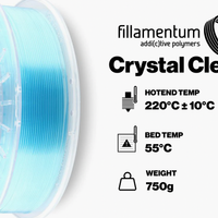 Fillamentum Crystal Clear Smaragd Green PLA Filament - 2.85mm (0.75kg)