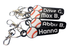 Baseball Personalized Keychain