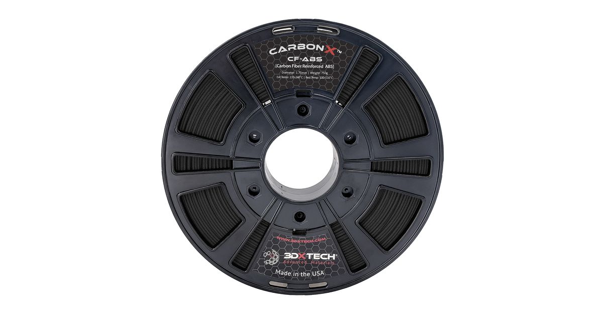 3DXTech CarbonX ABS+CF Filament - 1.75mm (0.75kg) | MatterHackers