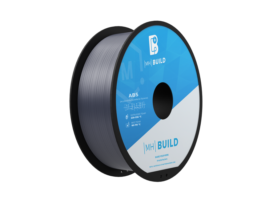 Gray MH Build Series ABS Filament - 1.75mm (1kg)