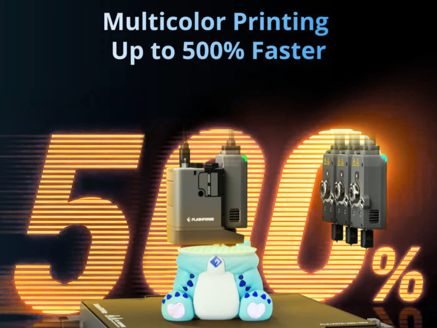 Flashforge Creator 5 Pro 4-Toolheads Multi-Color 3D Printer
