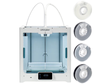UltiMaker S5 3D Printer (No Camera, No Wi-Fi, No USB) + Pro Material Filament Bundle