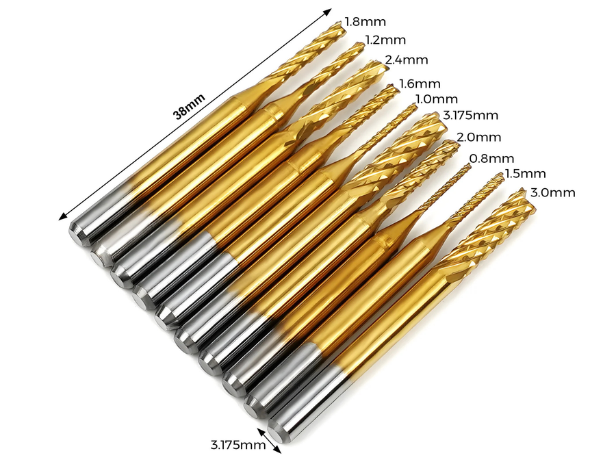 Twotrees 40 PCS End Mills CNC Router Bits