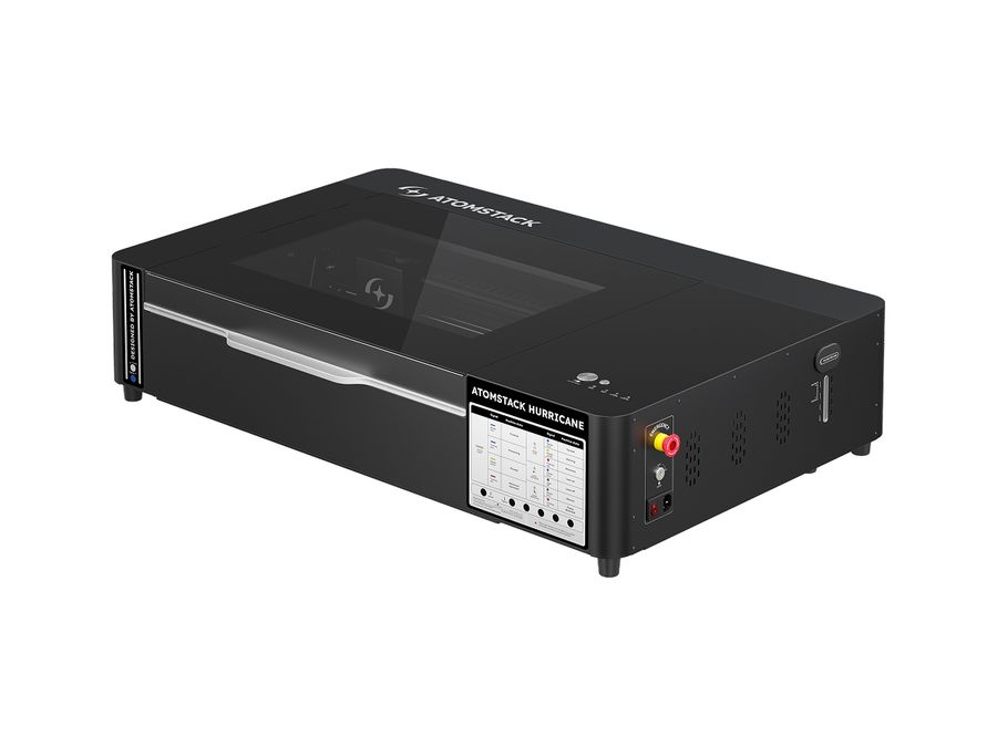 AtomStack Hurricane Laser Cutter - 55W CO2 Machine + Air Purifier