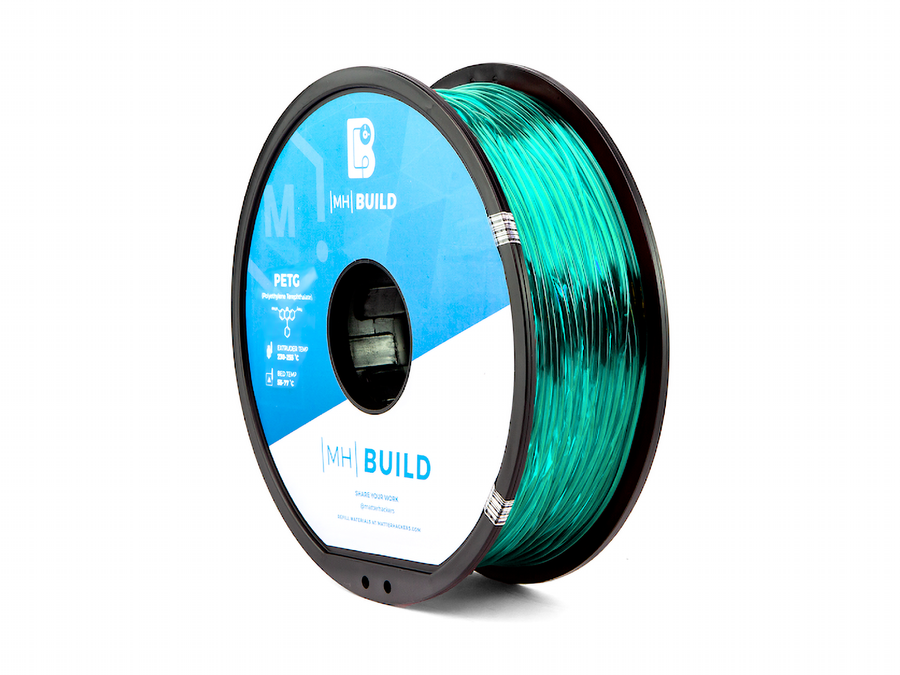 Translucent Jade MH Build Series PETG Filament - 1.75mm (1kg)