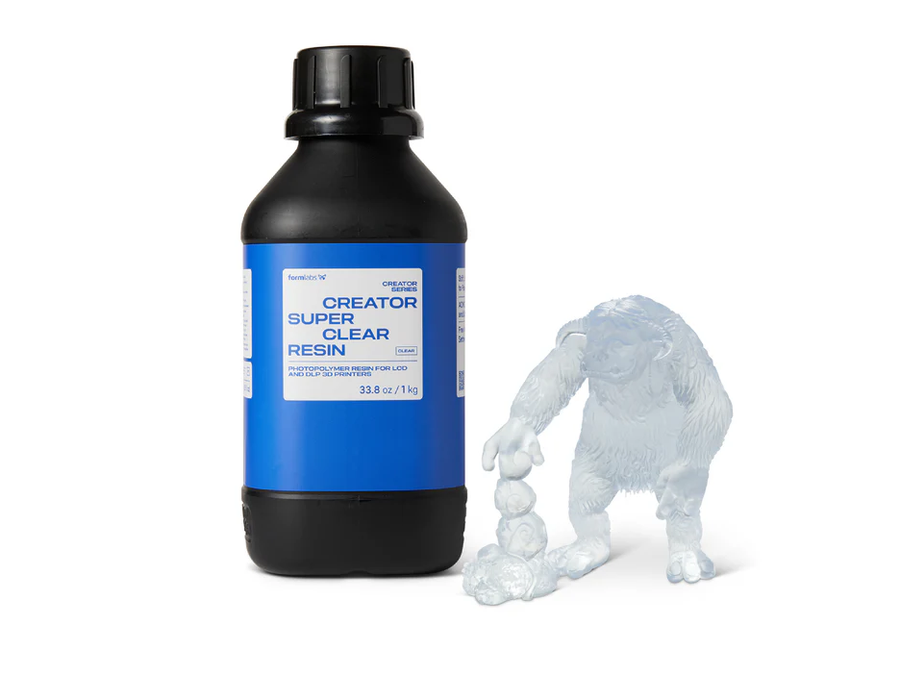 Formlabs Creator Super Clear SLA Resin (1L) | MatterHackers