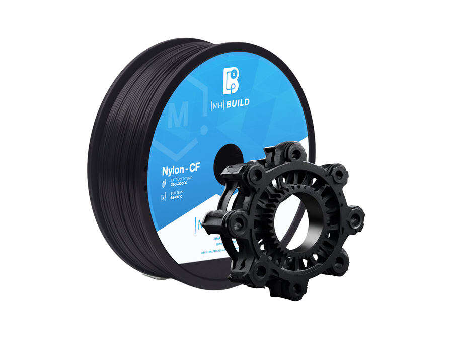 Black MH Build Series Nylon CF Filament - 1.75mm (1kg)