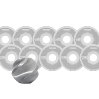 Bambu Lab Silver Silk+ PLA Filament Pack of 10 - 1.75mm (1kg)
