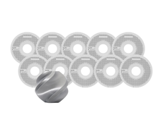 Bambu Lab Silver Silk+ PLA Filament Pack of 10 - 1.75mm (1kg)