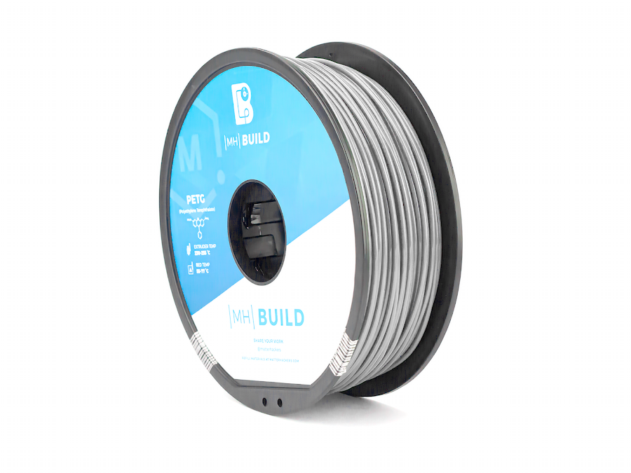 Silver MH Build Series PETG Filament - 2.85mm (1kg)