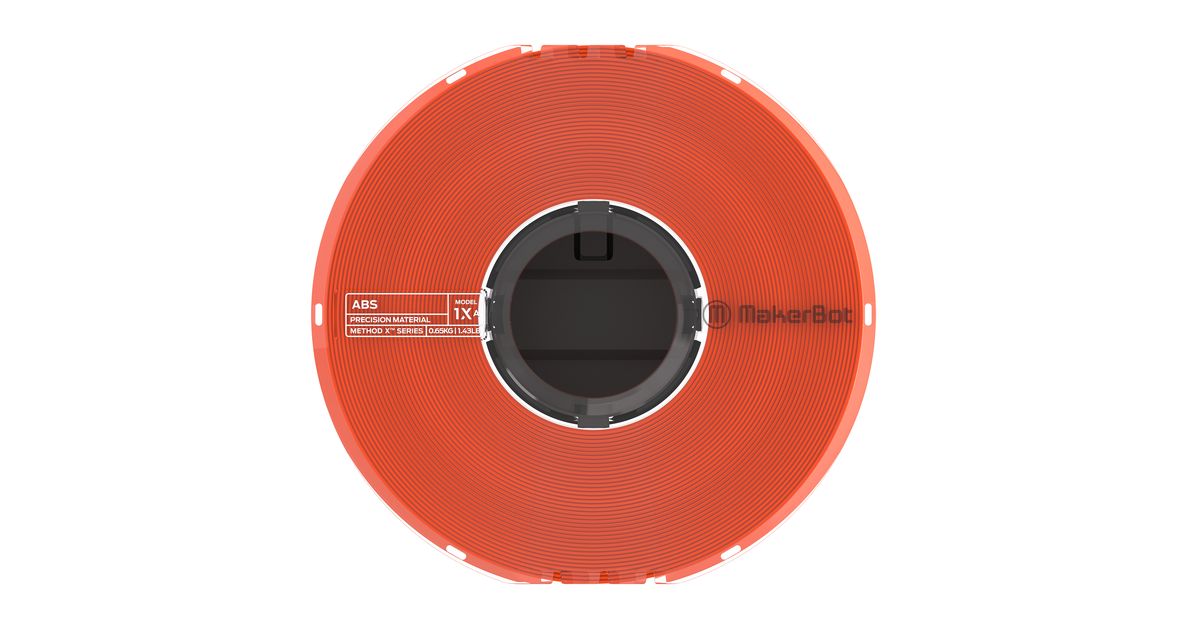 MakerBot ABS Precision Filament - 1.75mm (0.64kg) Orange | MatterHackers