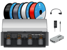 Bambu Lab AMS 2 Pro with MH Build Filament 4-Pack and AMS Hub Kit