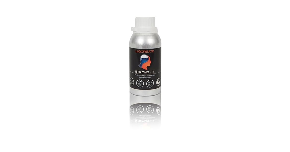 Liqcreate Resin for SLA & DLP 3D Printers - Strong-X (1kg) | MatterHackers